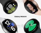 O relógio 4 Galaxy estará disponível em vários estojos e tamanhos. (Fonte da imagem: 91Mobiles)