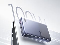O novo Nexode Air 100W Slim custa cerca de US$ 28 na China. Na foto: uma imagem promocional do carregador mostrando o suporte ao carregamento rápido.