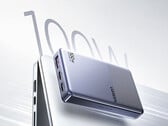 O novo Nexode Air 100W Slim custa cerca de US$ 28 na China. Na foto: uma imagem promocional do carregador mostrando o suporte ao carregamento rápido.