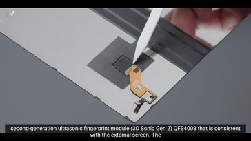 Vivo X Fold3 Pro: Sensor ultrassônico de impressão digital sob a tela Flex.