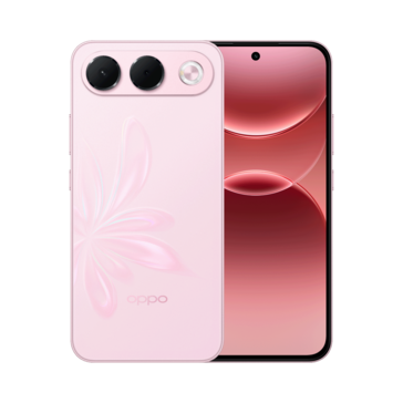 O Oppo A7 Pro na cor Bloom Pink.