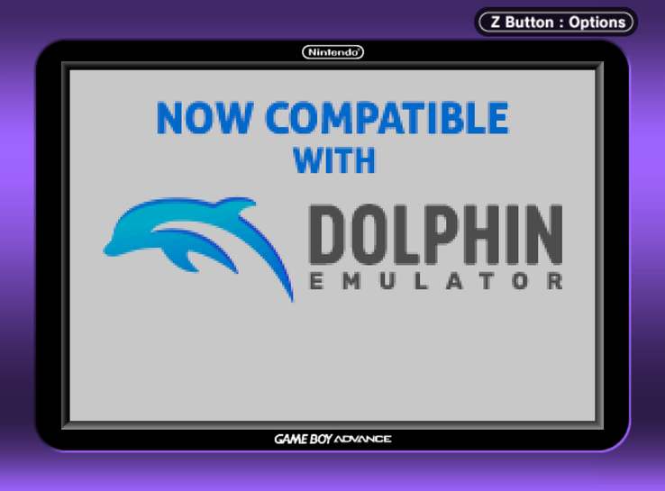 Imagem oficial do GBA Player da Dolphin.