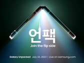 O Galaxy Z Flip5 será um dos vários dispositivos que a Samsung lançará no final deste mês. (Fonte da imagem: Samsung)