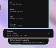 Um senhor testou o áudio sem perdas do Spotify e descobriu que ele não é bom (fonte da imagem: Spotify)