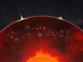 Ilustração artística das protuberâncias no manto de Marte (Fonte da imagem: NASA e JPL-Caltech; cortada)
