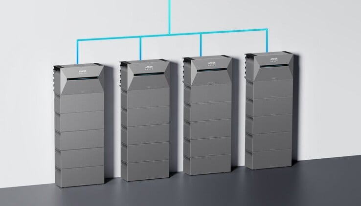 Está prevista a operação em cluster de até quatro Solarbank 3 Pro. (Fonte da imagem: Anker Solix)
