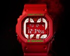 O novo relógio G-Shock x Evangelion seguiria o DW-5600EVA-02 (foto). Fonte da imagem: hicco0414 no eBay