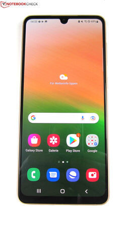 Em revisão: Samsung Galaxy A33 5G. Dispositivo de revisão fornecido pela Samsung Alemanha.