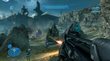 Na foto: Uma captura de tela de jogo de Halo: The Master Chief Collection (Halo Reach).