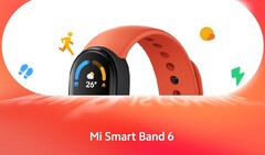 A Mi Band 6/Mi Smart Band 6 foi provocada com uma tela maior do que a Mi Band 5. (Fonte da imagem: Xiaomi - editado)