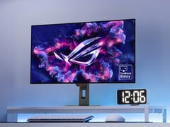 O primeiro monitor para jogos WOLED de 540 Hz da Asus terá um revestimento TrueBlack Glossy, como o ROG Strix OLED XG32UCWMG, retratado aqui. (Fonte da imagem: Asus)