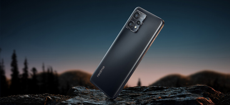 O Realme 9 4G em seu Meteor Black colorway. (Fonte da imagem: Realme)