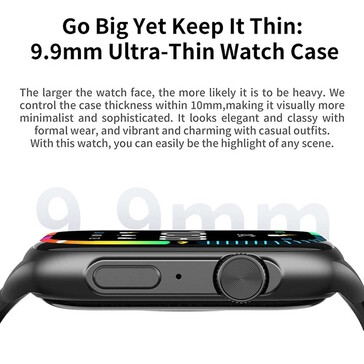 O smartwatch da Lenovo é bastante fino