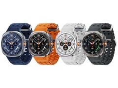 Galaxy Diz-se que o Watch Ultra 2 vem com uma bateria 35% maior do que a do Galaxy Watch Ultra mostrado na foto.