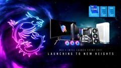 O evento MSI X Intel irá demonstrar o melhor da MSI e Intel Rocket Lake. (Fonte de imagem: MSI)