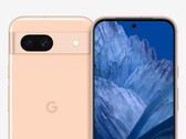 O Pixel 8a com seu papel de parede Hematite. (Fonte da imagem: @OnLeaks &amp; SmartPrix - editado)
