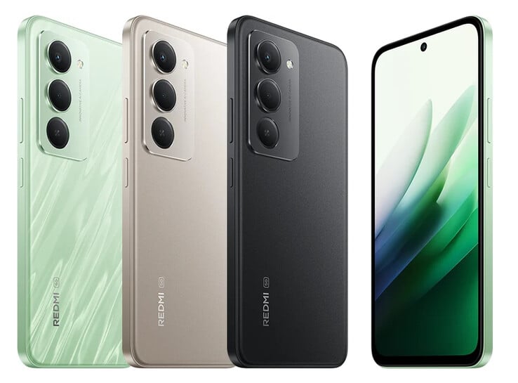 O Redmi 15 5G estará disponível globalmente em uma variedade de três cores. (Fonte da imagem: Xiaomi)