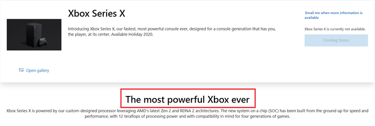 O Xbox mais potente. (Fonte de imagem: Microsoft)