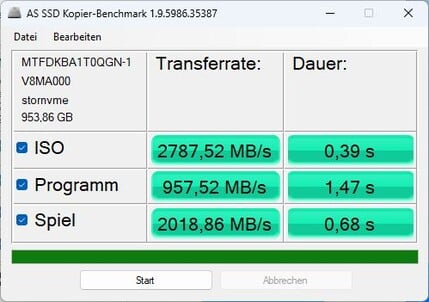 Cópia de SSD AS