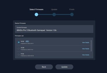 A ferramenta da web é compatível com ambos os controladores...