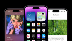 Os modelos do iPhone 14 Pro vêm com o entalhe Dynamic Island (Fonte de imagem: Apple)