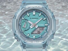 Os novos relógios da Casio em colaboração com o ICERC têm uma caixa transparente semelhante à do GMA-S2100SK-2A (foto)