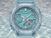 Os novos relógios da Casio em colaboração com o ICERC têm uma caixa transparente semelhante à do GMA-S2100SK-2A (foto)