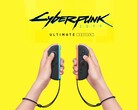 Cyberpunk 2077: Ultimate Edition acima dos Joy-Cons do Switch 2 (Fonte da imagem: Nintendo of America com edições)