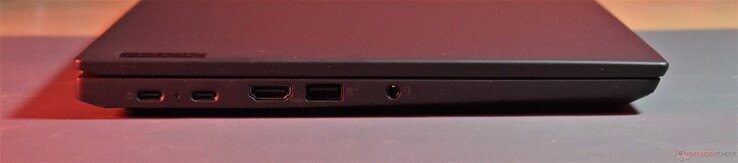 links: USB4, USB C 3.2 Gen 2, HDMI, USB A 3,2 Gen 1, áudio de 3,5 mm