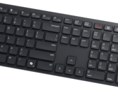 O novo teclado de colaboração com fio da Dell tem teclas dedicadas para videoconferência. (Imagem via Dell)