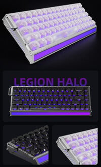 Destaques do design do teclado