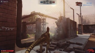 Na foto: Uma captura de tela do jogo Primal Carnage: Extinction.