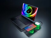 A Razer incluiu duas bobinas de carregamento Qi em uma capa para laptop.