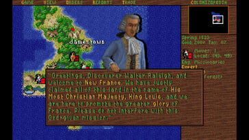 Na imagem: uma captura de tela do jogo “Sid Meier's Colonization (Classic)”.