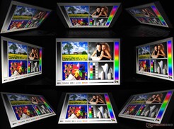 Pequena perda de informações de brilho e cor em ângulos extremos