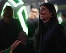 Uma captura de tela da CEO da Xbox, Asha Sharma, durante uma entrevista à BBC News