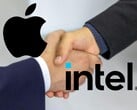 Apple e a Intel, supostamente em parceria.