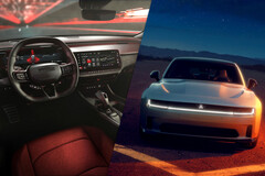 O novo Dodge Charger EV contraria as tendências recentes de EV com seu interior maximalista e foco na diversão. (Fonte da imagem: Dodge - editado)