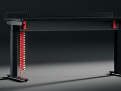 A mesa para jogos Coyl em Ultra Black.