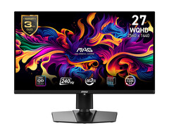 O MSI MAG 271QPX QD-OLED E2 será um pouco mais barato do que o MSI MAG 271QPX QD-OLED existente. (Fonte da imagem: MSI)
