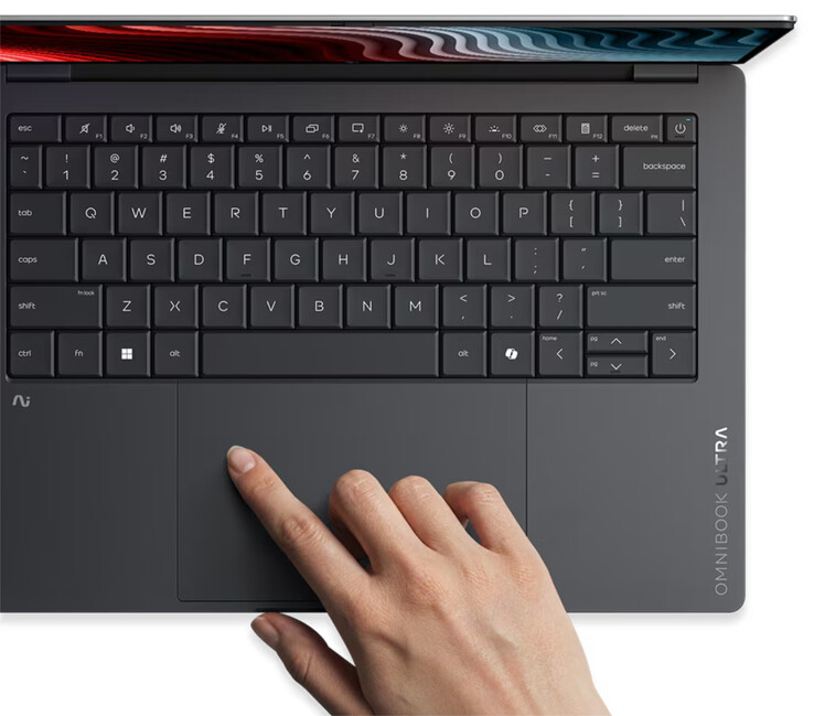 A HP inclui um trackpad háptico e um teclado sem treliça.
