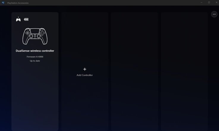 O RH-5189 é reconhecido sem problemas pelo aplicativo “Acessórios do PlayStation da Sony” para Windows.