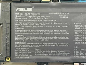Informações sobre a bateria