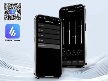 Os fones de ouvido podem ser gerenciados por meio de um aplicativo que os acompanha