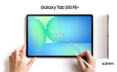 O Galaxy Tab S10 FE+ terá uma tela de 13,1 polegadas. (Fonte da imagem: Evan Blass)