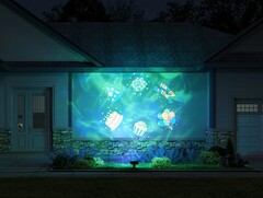 O projetor de luz para decoração externa da Govee (foto) será lançado em setembro. (Fonte da imagem: Govee)