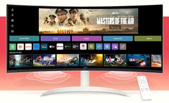 A LG revela o monitor curvo de 34 polegadas 21:9 webOS VA com streaming de mídia, TV ao vivo, Apple Airplay e Microsoft 365. (Fonte da imagem: LG)