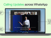 Os novos recursos de videochamada do WhatsApp o tornam uma opção mais viável para chamadas com vídeo (Fonte da imagem: WhatsApp)