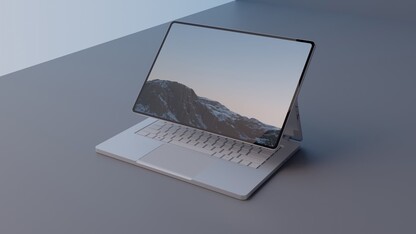 Conceito renders do Surface Book 4 baseado em detalhes publicados pela Windows Central. (Fonte da imagem: DB)