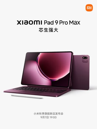 Teaser do Xiaomi Pad 9 Pro Max